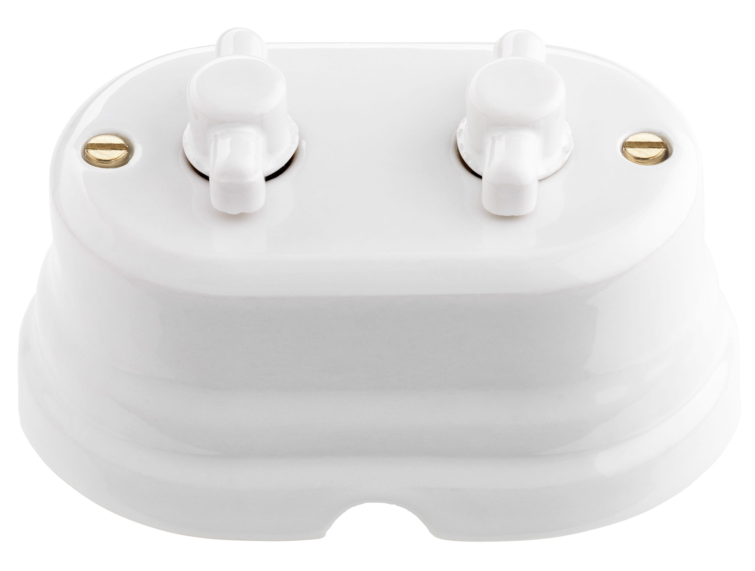 C'ERA UNA VOLTA - Serie Oval 2 Pulsanti Rotat. 10A 250V.