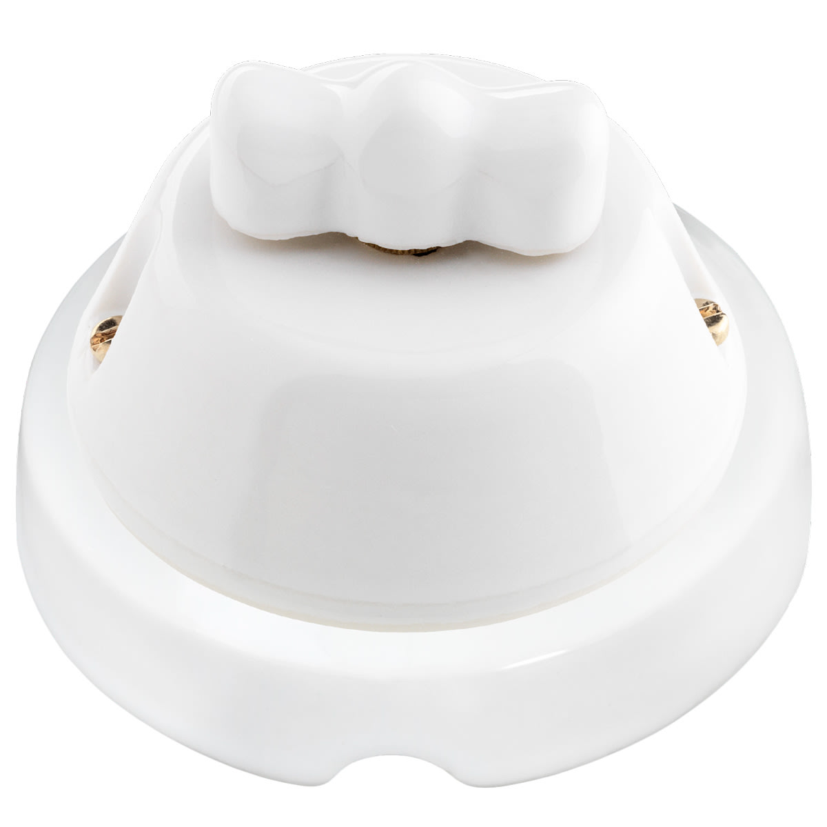 C'ERA UNA VOLTA - Pulsante rotativo 10A 250V con base 2.0. 8672/B