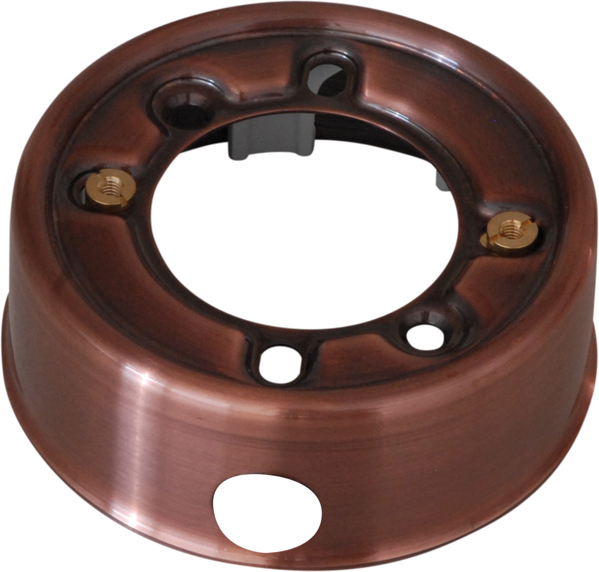 C'ERA UNA VOLTA - Base portaffrutto rame antic con 1 foro diametro 20. 8727