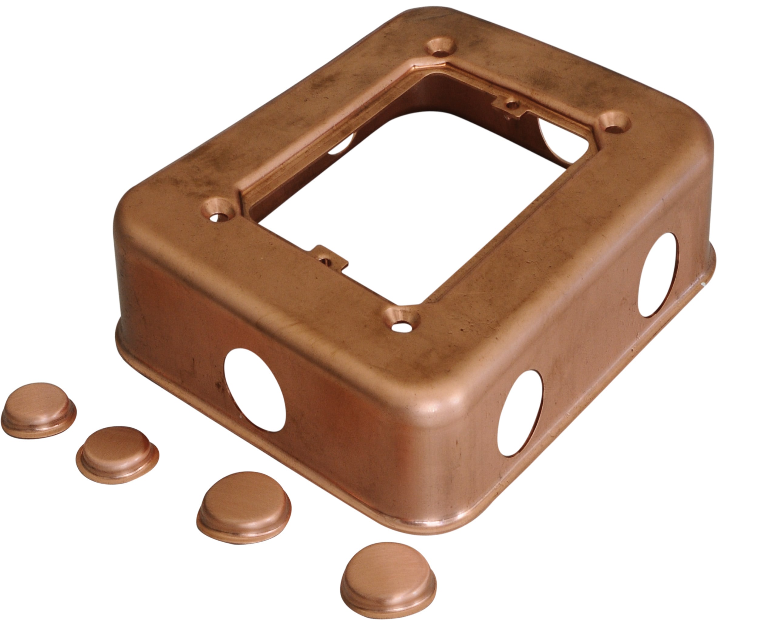 C'ERA UNA VOLTA - Base porta 6 fori alta 4.5cm rettangolare satinata diametro 20.