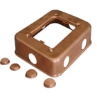 C'ERA UNA VOLTA - Base porta 6 fori alta 4.5cm rettangolare satinata diametro 20.