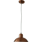 C'ERA UNA VOLTA - Lampada in rame anticato con piatto diametro 30 cm.