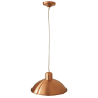 C'ERA UNA VOLTA - Lampada in rame satinato con piatto diametro 30 cm.
