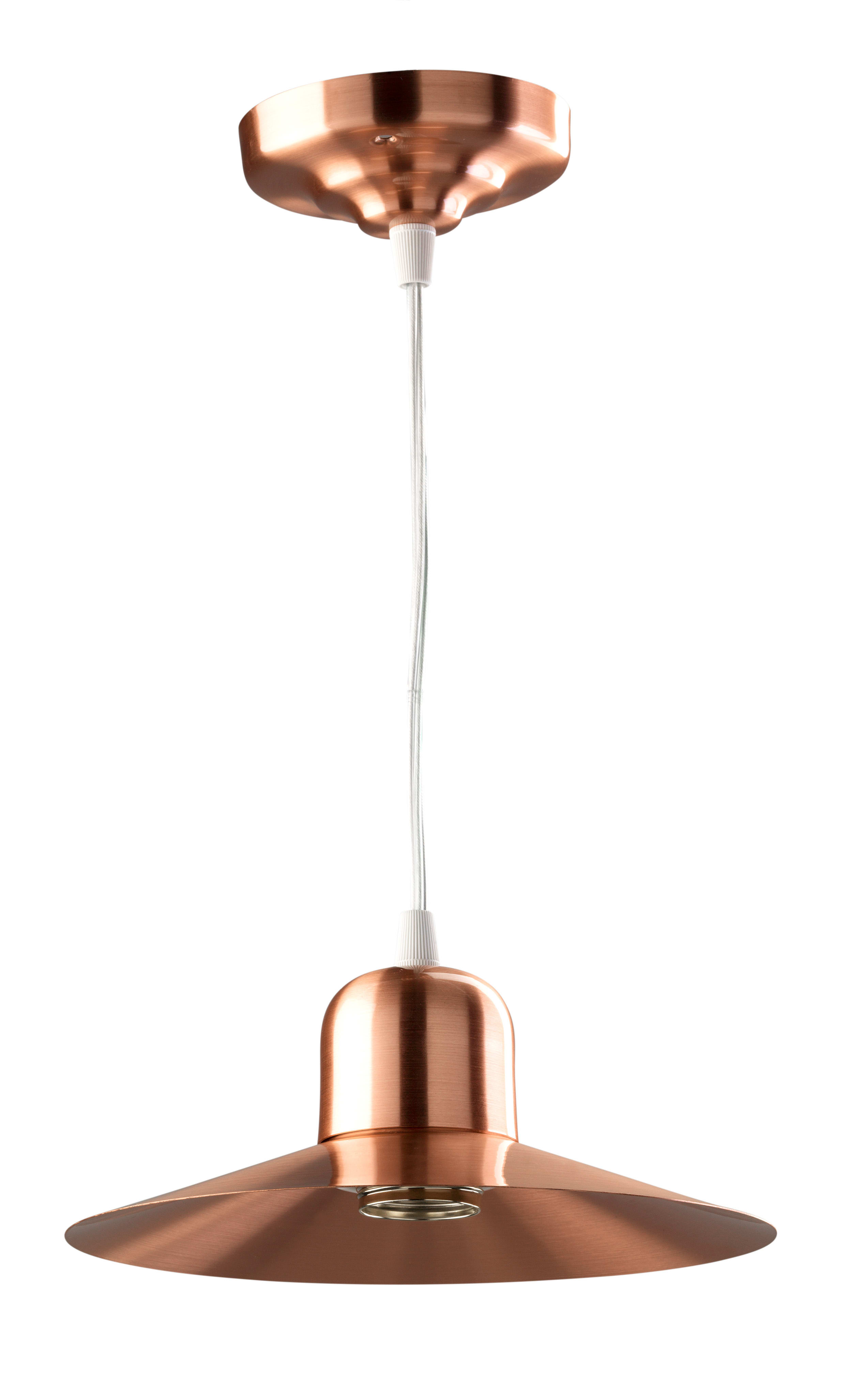 C'ERA UNA VOLTA - Lampada a sospensione in vetro satinato con piatto liscio diametro 22.