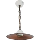 C'ERA UNA VOLTA - Lampada E27 liscio rame anticato diametro 22 cm.