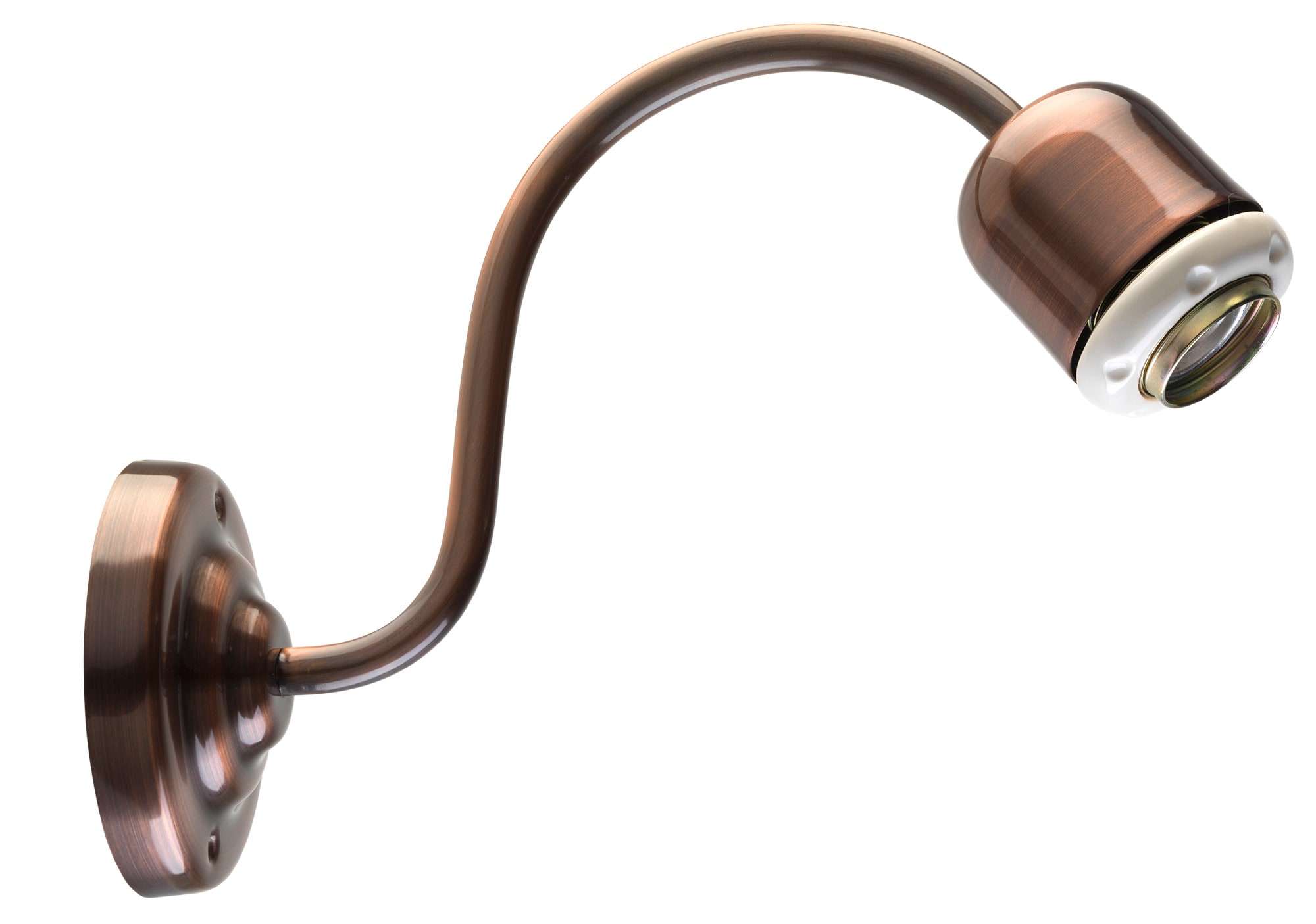 C'ERA UNA VOLTA - Applique 45D attacco E27 rustico anticato nuda. 8837