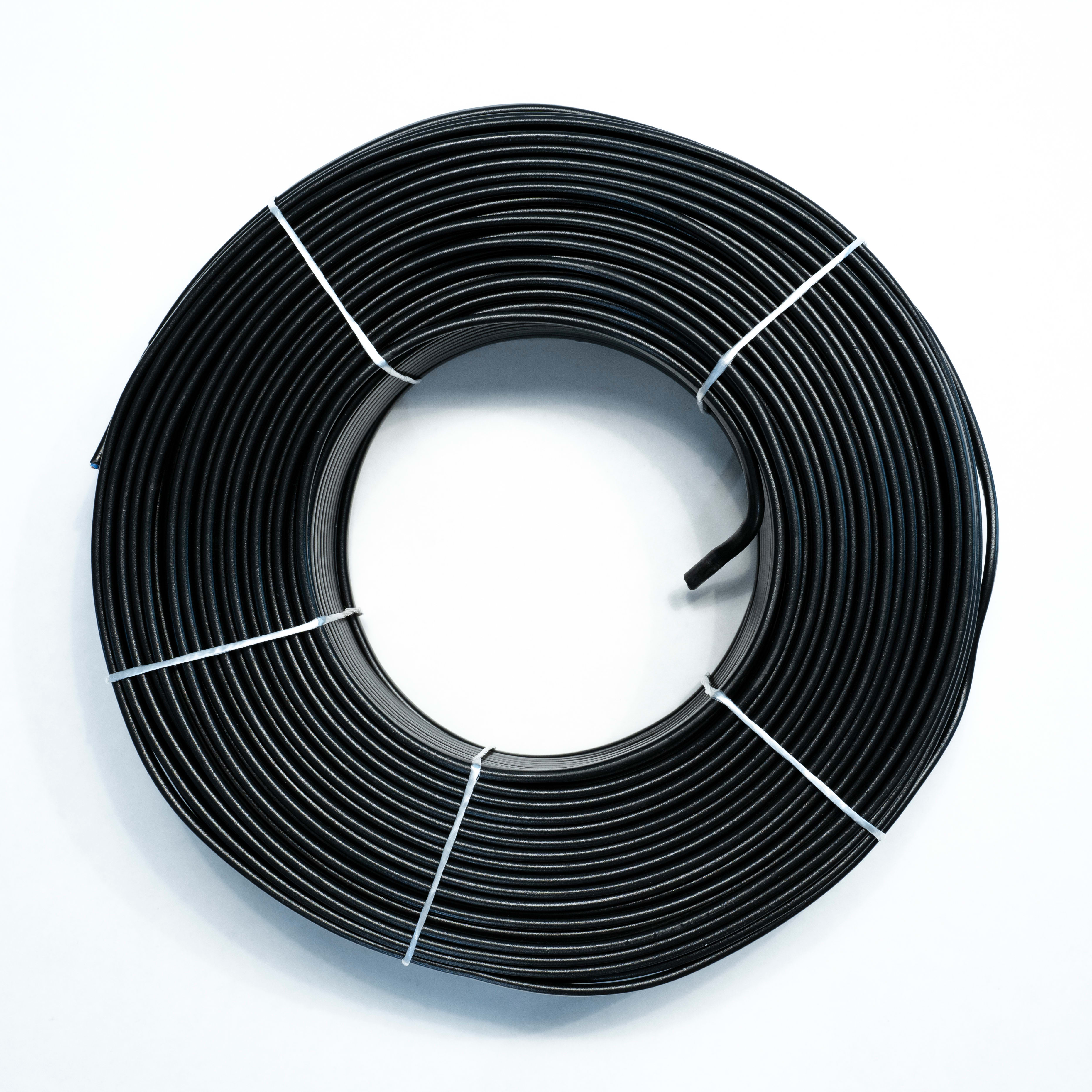 LE PROLUNGHE - Cavo piatto 2x0.75 nero - mt.100. 8970/N