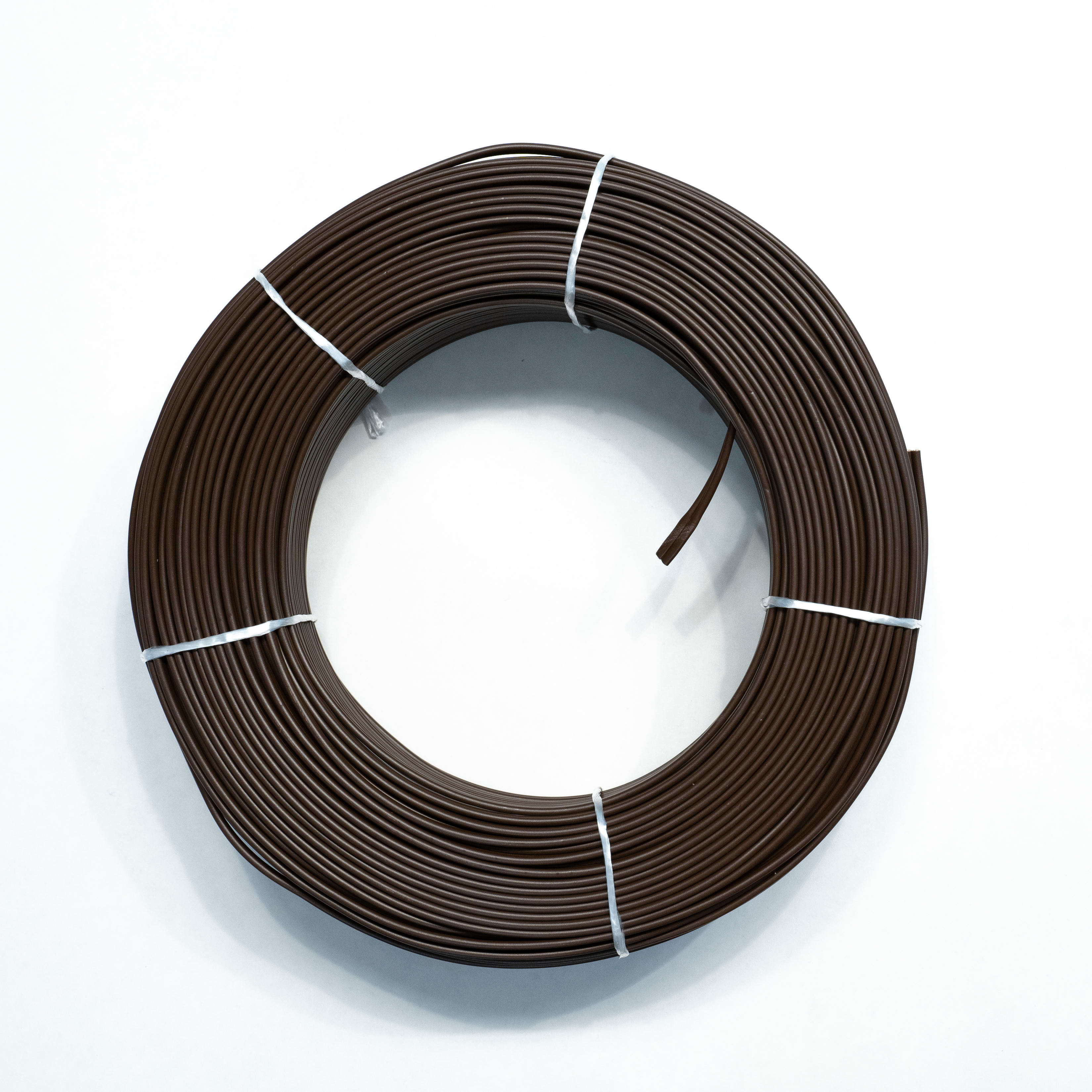 LE PROLUNGHE - Piattina c/s 2x0.50 marrone - mt.100