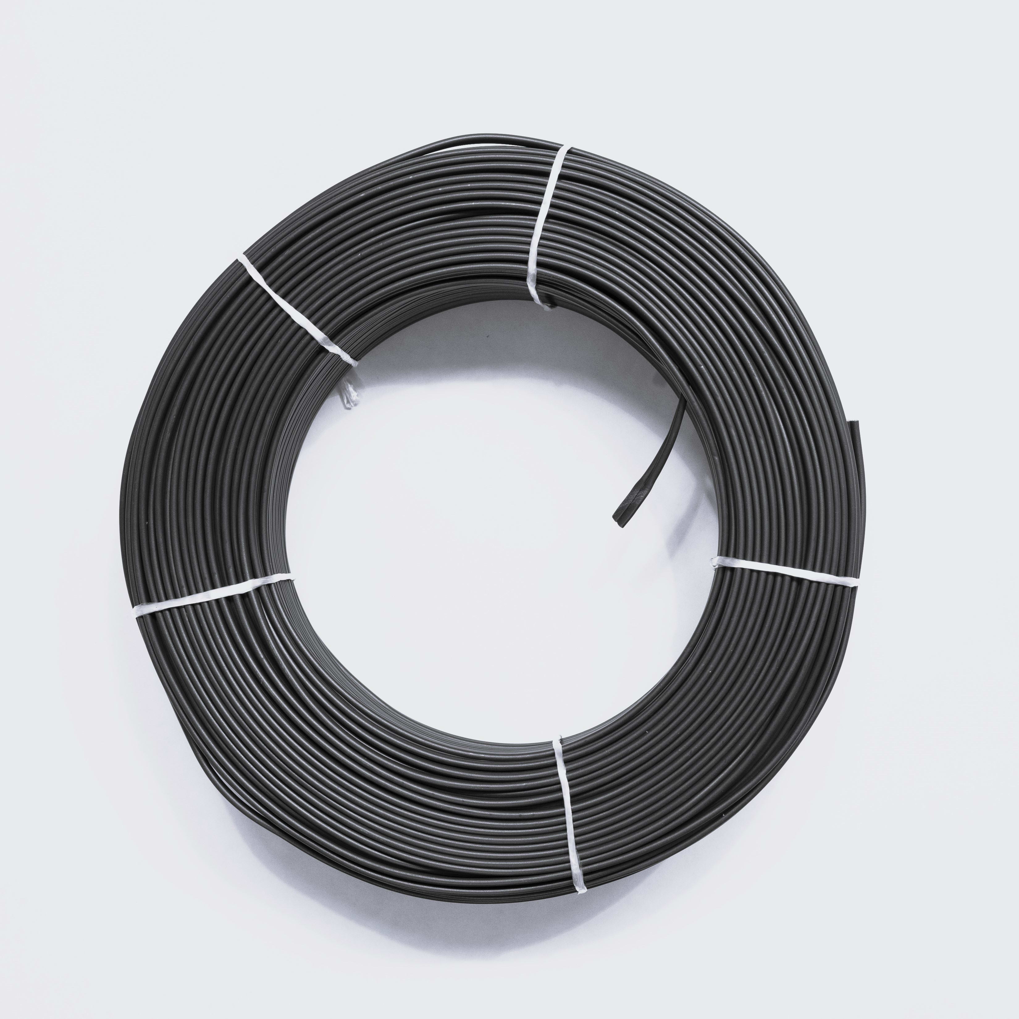 LE PROLUNGHE - Piattina c/s 2x0.50 nero - mt.100.