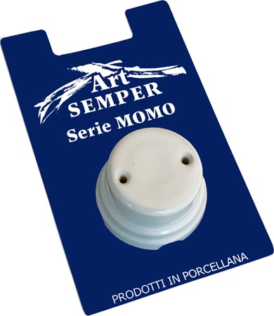 C'ERA UNA VOLTA - Scatola di derivazione in porcellana D.74 mm. A.0019