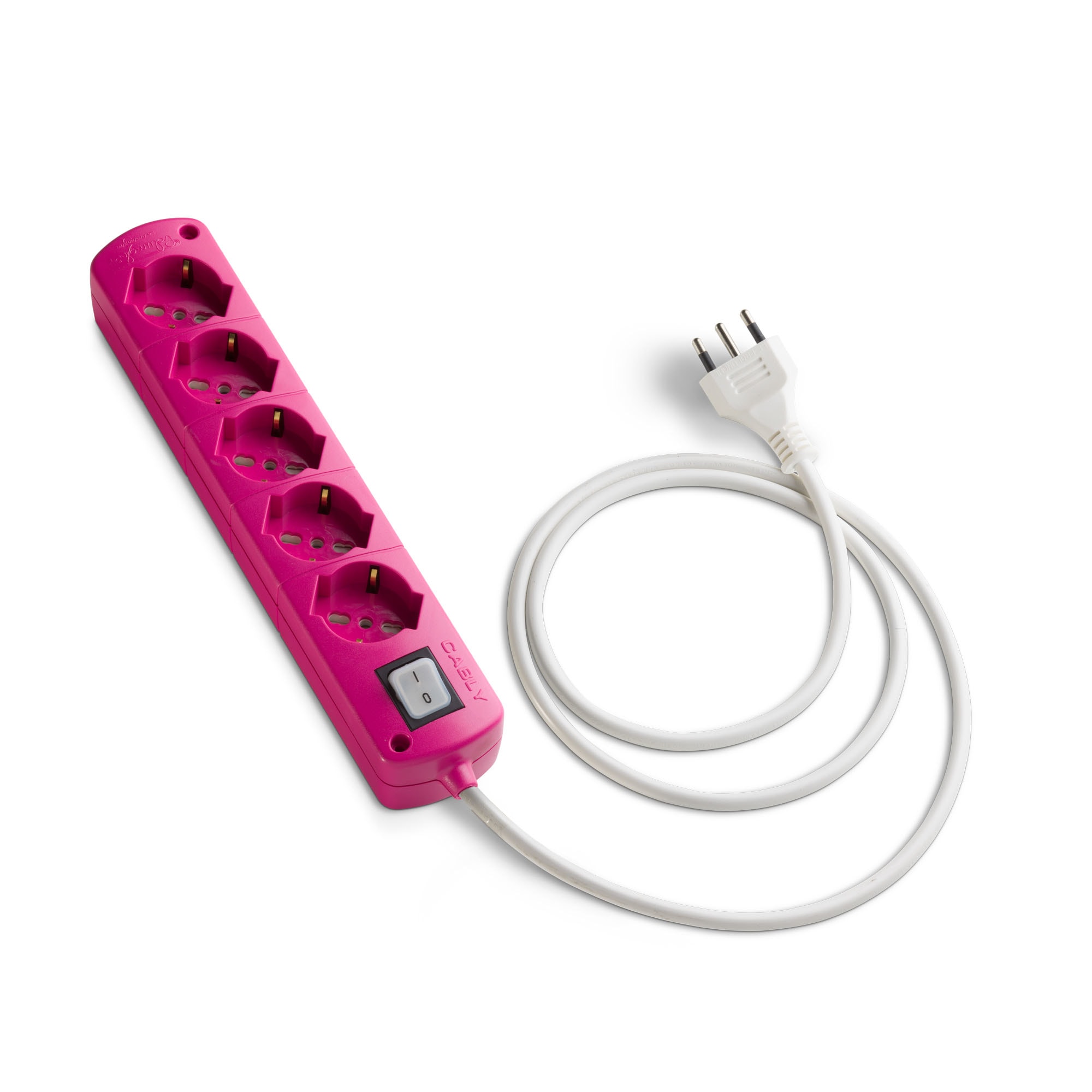LE PROLUNGHE - CABLY 5U C/INT.FUCSIA +C/LIN.BN MT.3