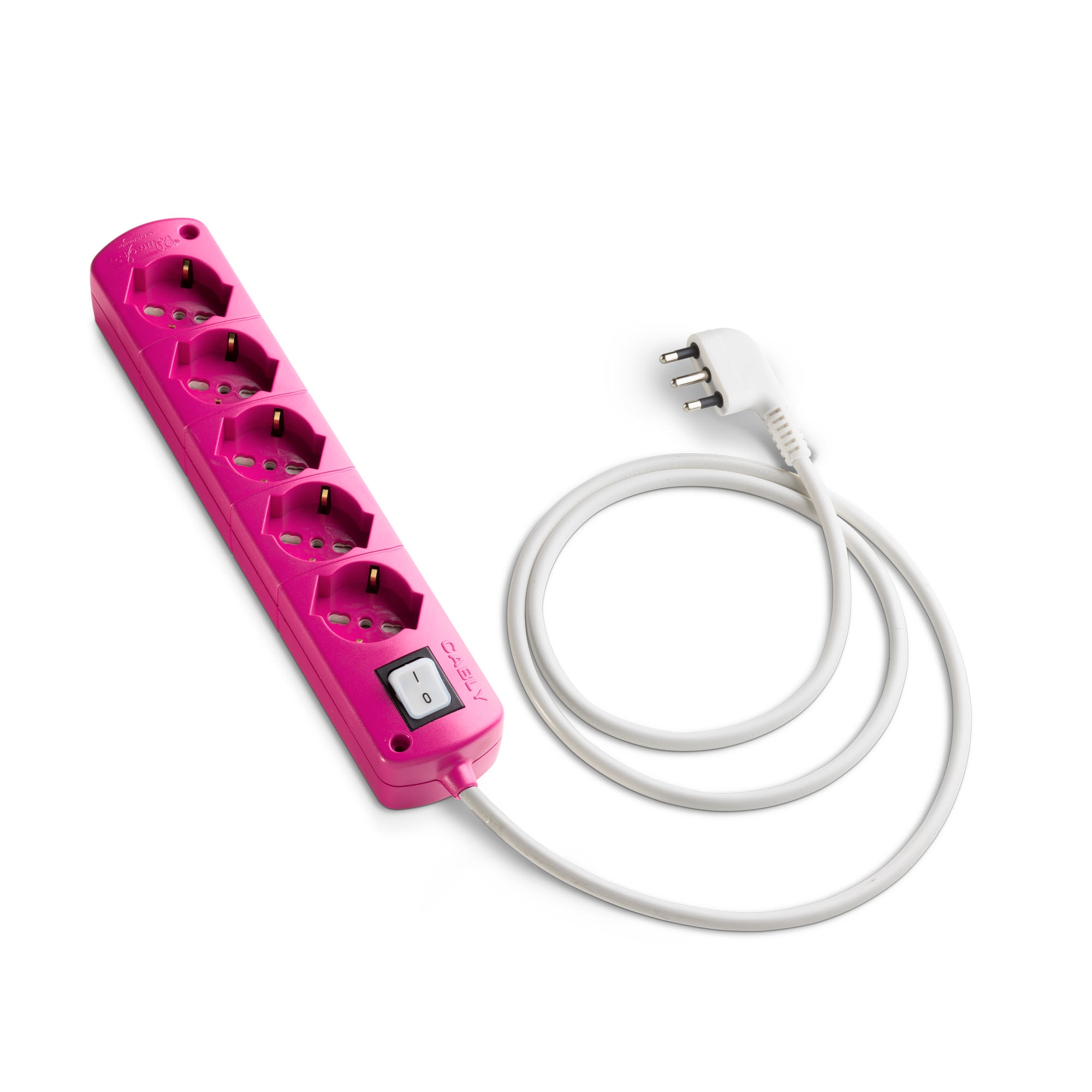 LE PROLUNGHE - CABLY 5U C/INT.FUCSIA +C/LIN.BN MT.3