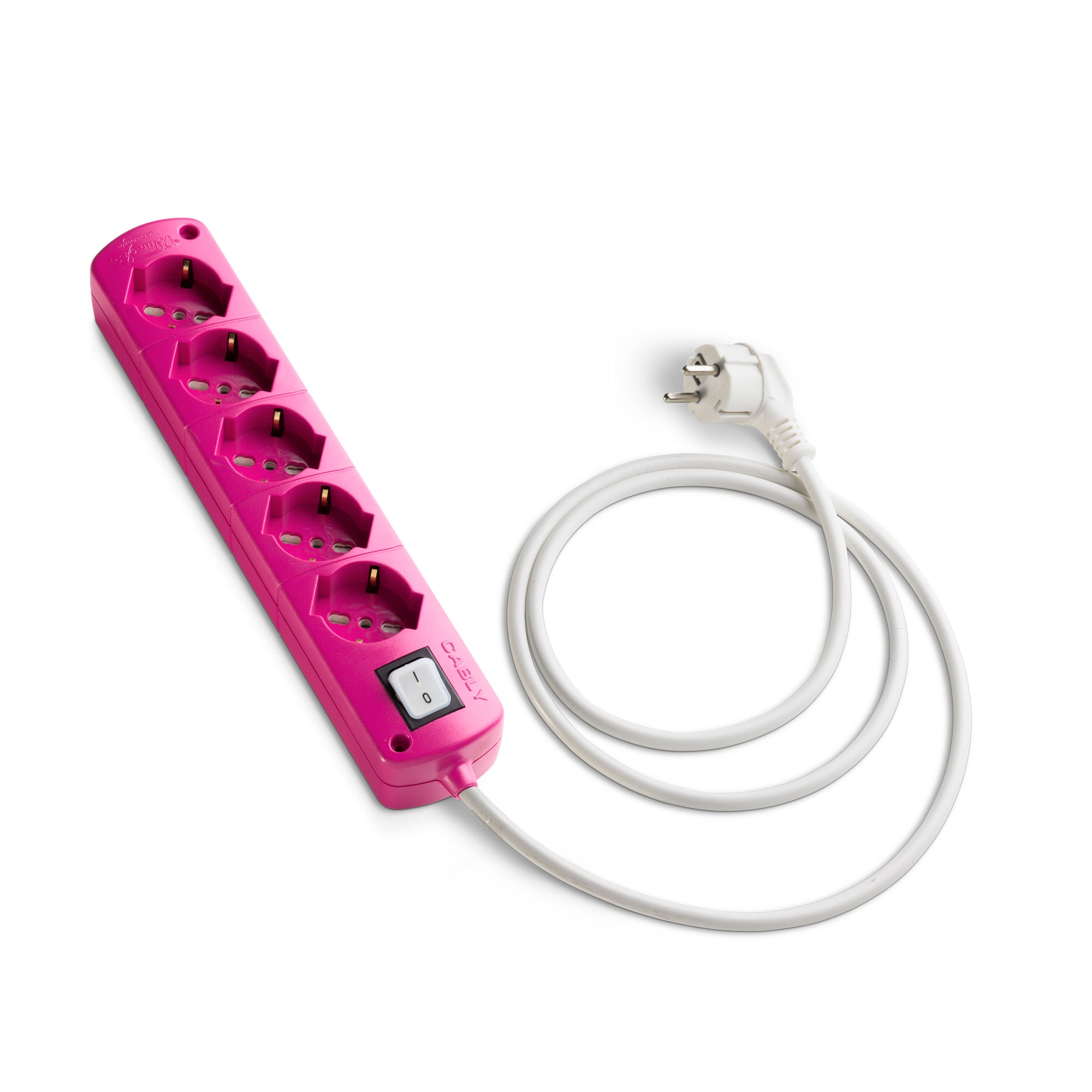 LE PROLUNGHE - CABLY 5U C/INT.FUCSIA +C/LIN.BN MT.3