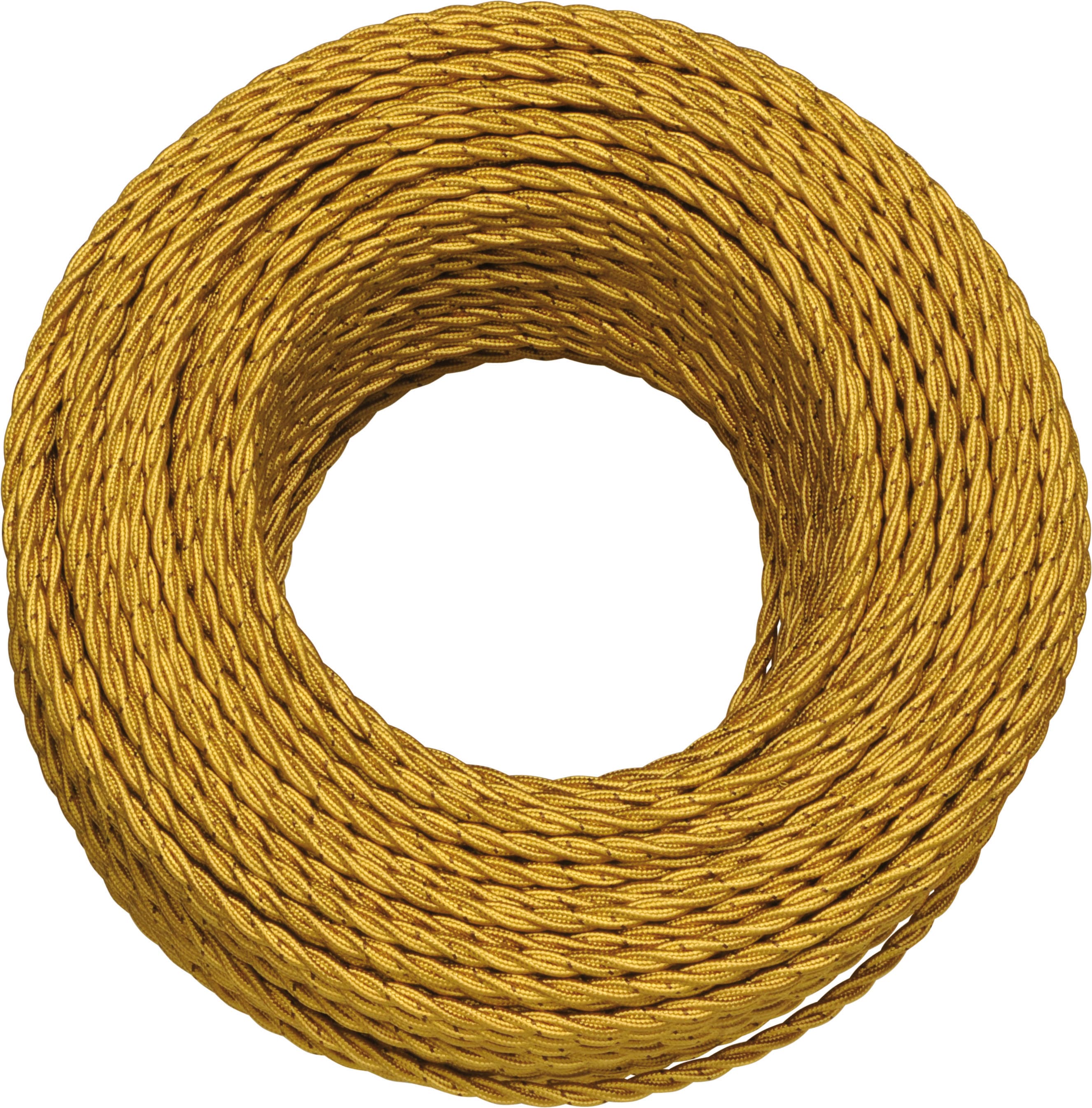C'ERA UNA VOLTA - Treccia in Seta 3G0.75 Oro MT.100.