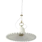C'ERA UNA VOLTA - Lampada E27 piatto orlato diametro 26,5cm con rosoncino.