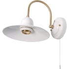 C'ERA UNA VOLTA - Applique con portalampada E27 incluso e paralume liscio in bianco diametro 22.