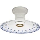 C'ERA UNA VOLTA - Spot E27 Diritto con Piatto Bordo Blu D.22cm.