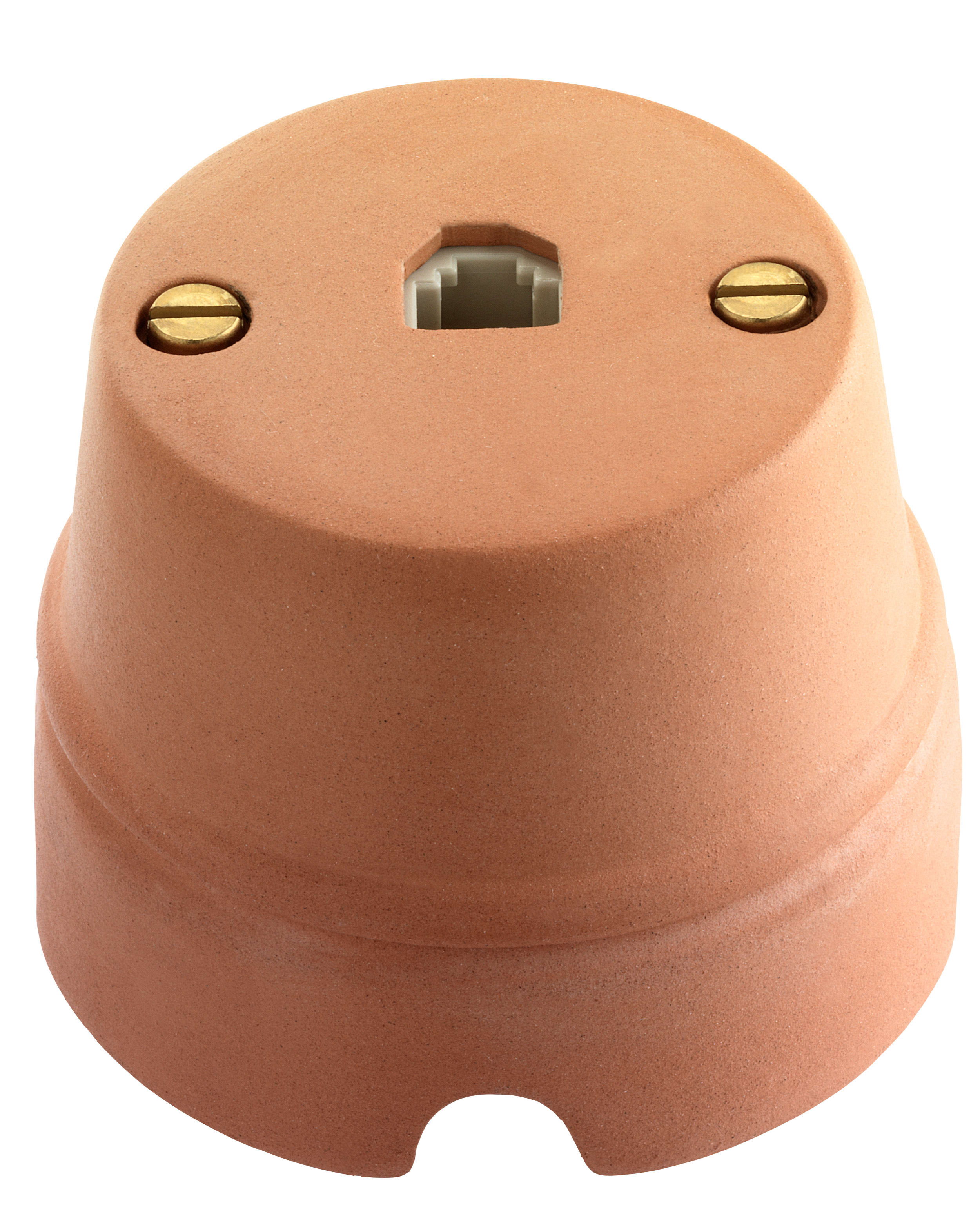 C'ERA UNA VOLTA - Presa telefonica cotto plug 6/4 D.70mm.