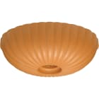 C'ERA UNA VOLTA - Plafoniera ovale E27 in cotto 35x24 H12 cm.