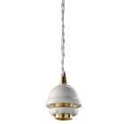 C'ERA UNA VOLTA - Sospensione E27 con cavo tessile per un'illuminazione dal design moderno e accattivante.