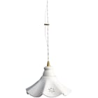 C'ERA UNA VOLTA - Lampada E27 per campeggio con traffico floreale diametro 26cm e rosoncino.