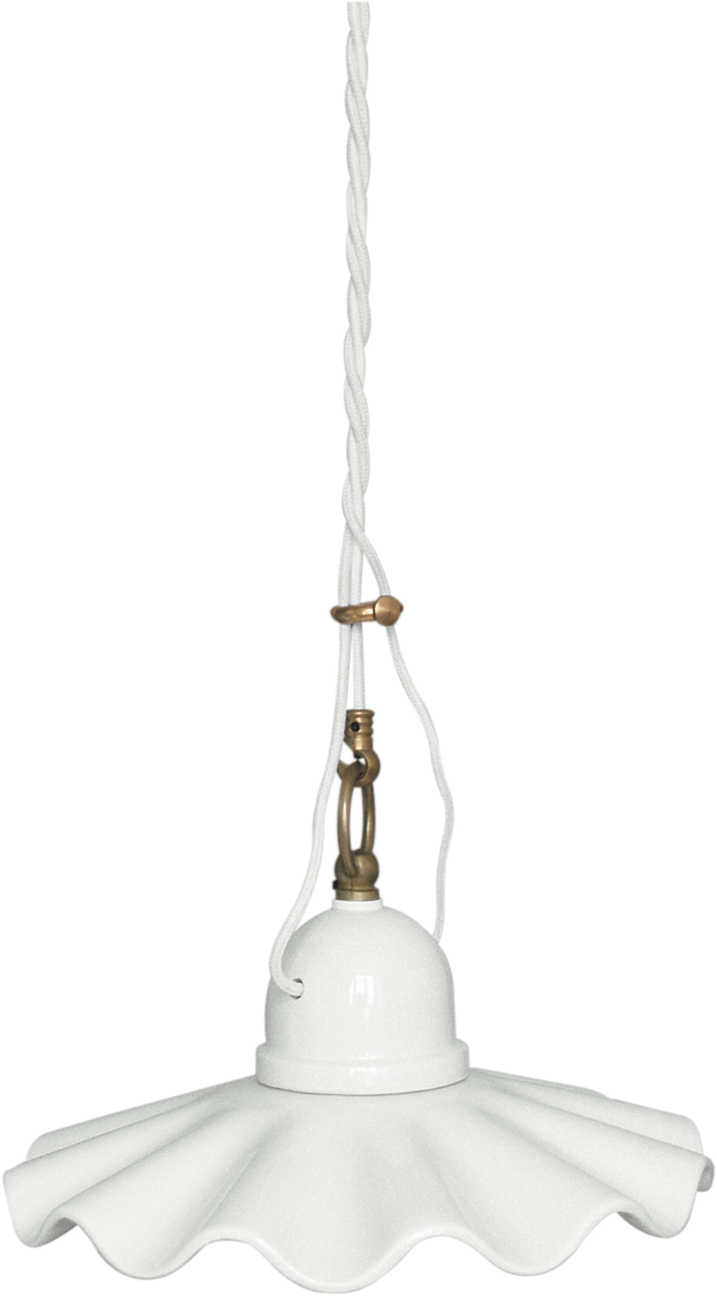 C'ERA UNA VOLTA - Lampada E27 con paralume onda diametro 20 cm e rosone.