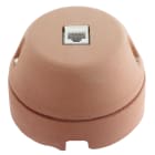 C'ERA UNA VOLTA - Presa trasmissione dati categoria 5 diametro 90mm colore euro-cotto.