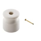 C'ERA UNA VOLTA - Isolatore Cordierite Maxi con Chiodo Ottimo per Isolamento Termico.