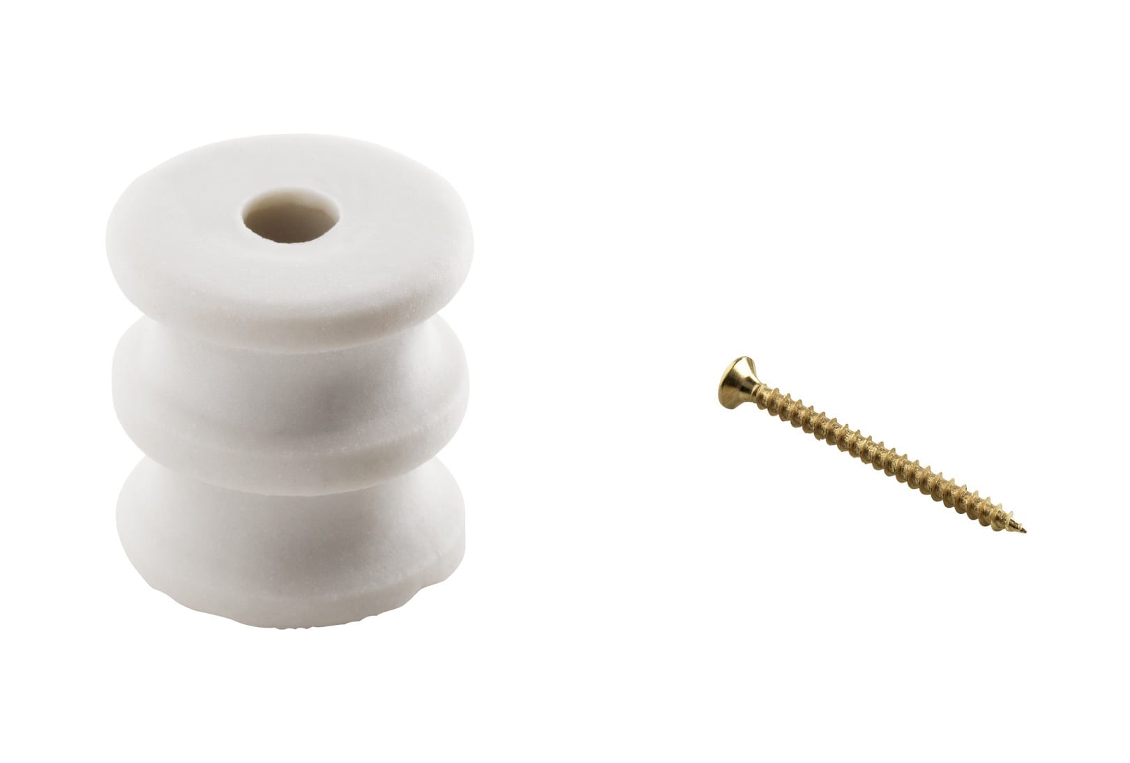 C'ERA UNA VOLTA - Isolatore doppio cordierite con vite ottone.