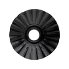 C'ERA UNA VOLTA - PIATTO ONDA PORCELLANA NERA D.20 CM