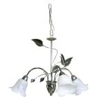 C'ERA UNA VOLTA - Lampadario a 3 luci in vetro satinato con diametro di 13cm.