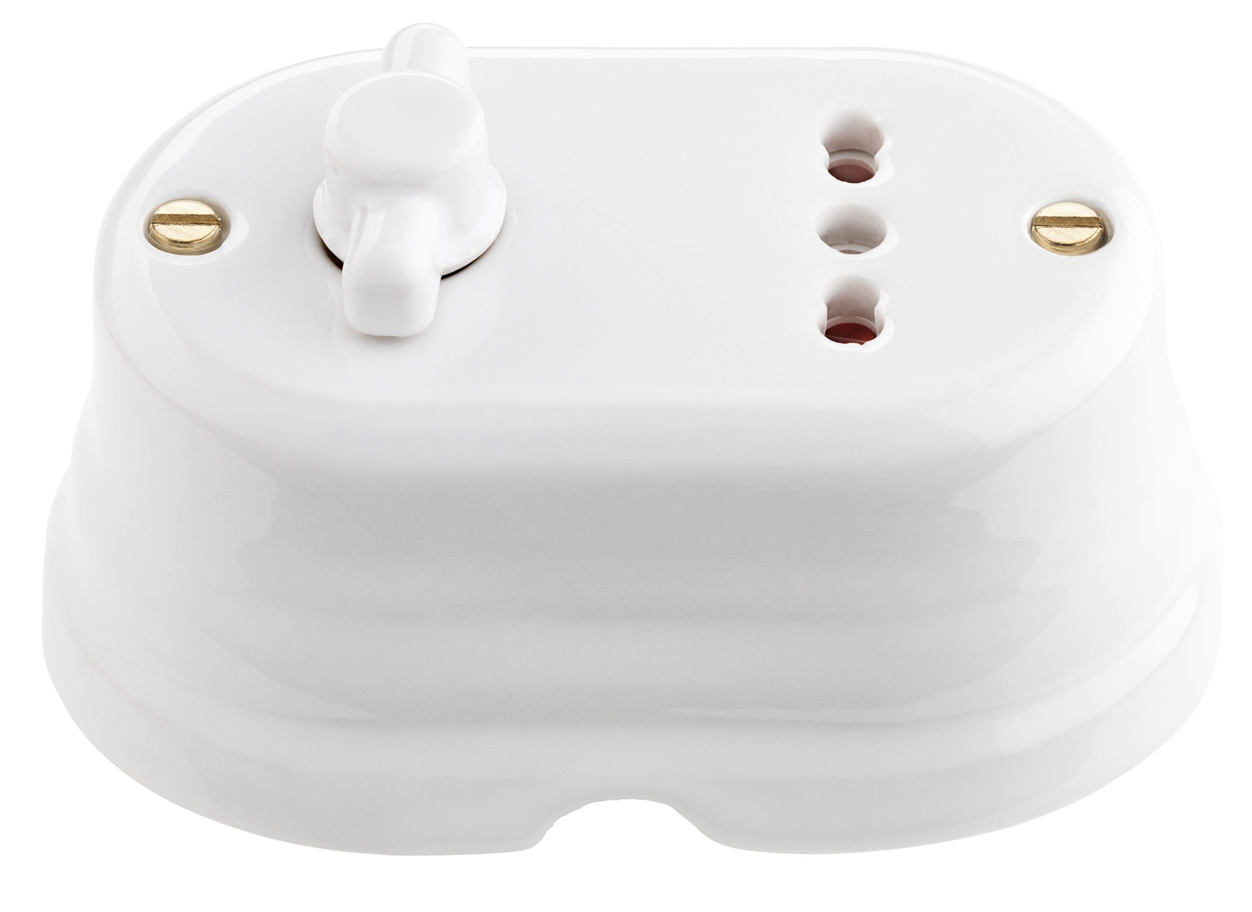 C'ERA UNA VOLTA - Serie Oval Pulsante + Presa 10/16A 250V.