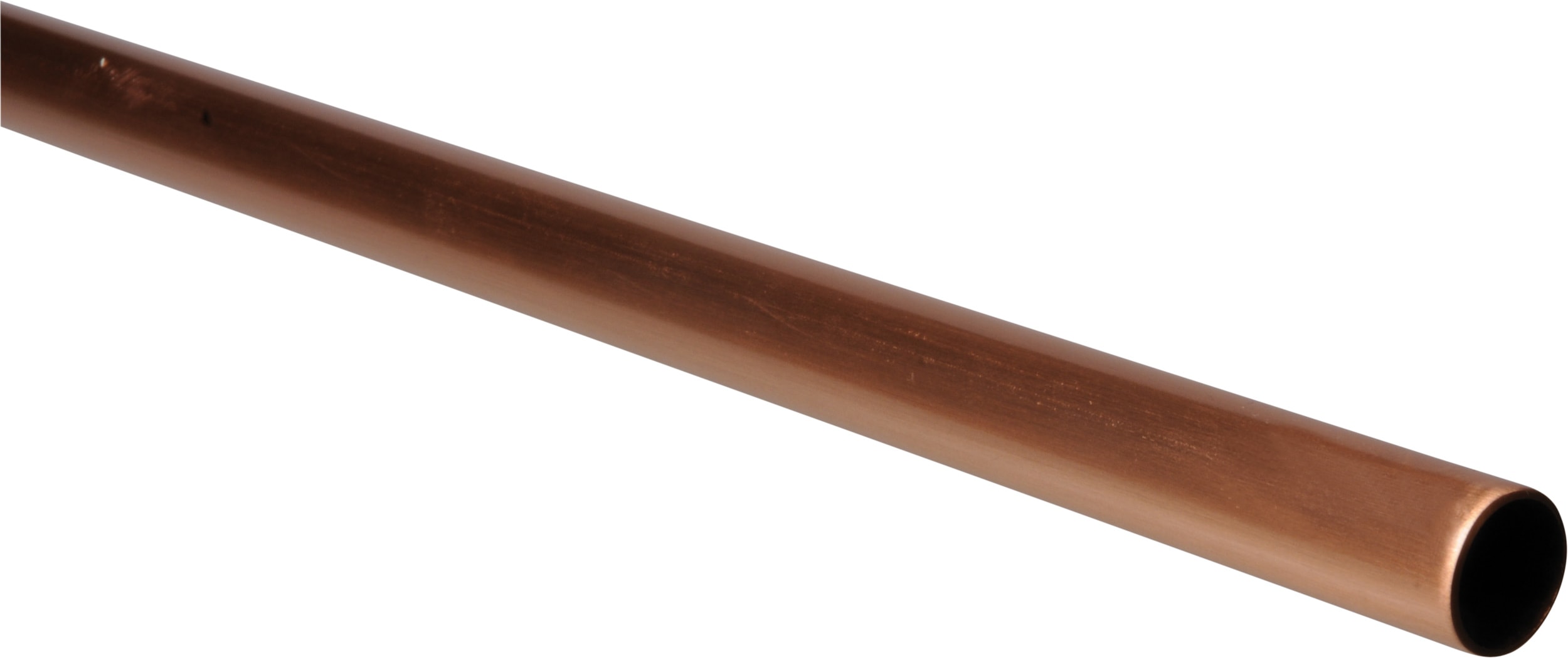 C'ERA UNA VOLTA - Tubo in Rame Satinato da 2 metri con Diametro di 16 mm.