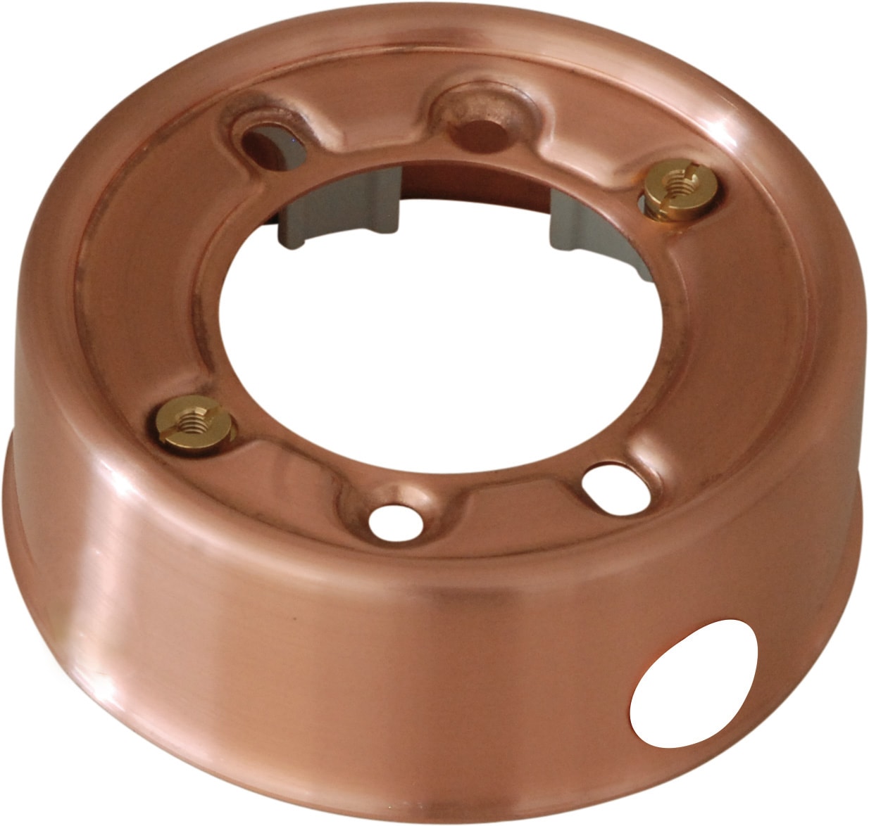 C'ERA UNA VOLTA - Base portaffrutto rame satin con 1 foro diametro 16.