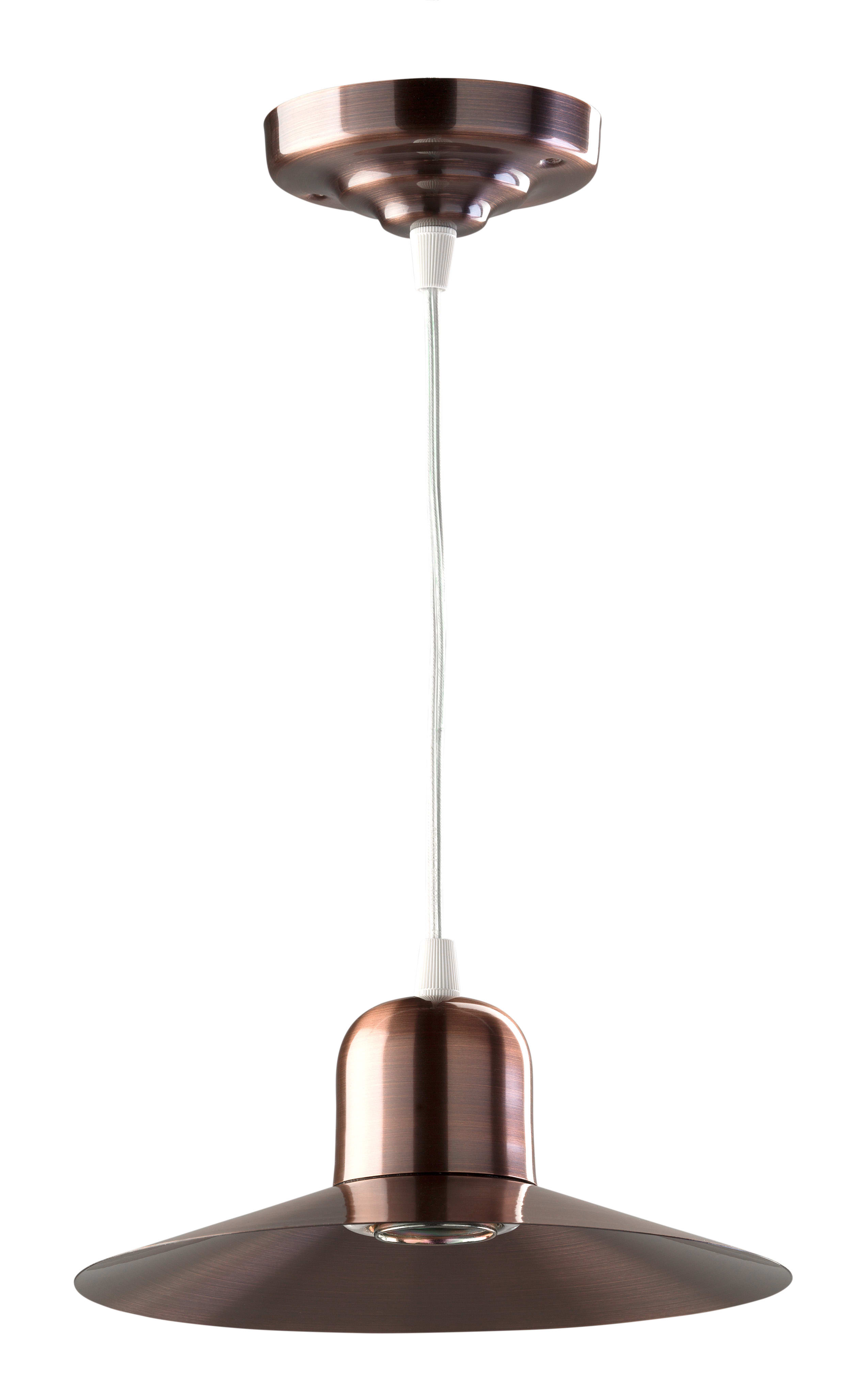 C'ERA UNA VOLTA - Lampada rustica con piatto liscio diametro 22.