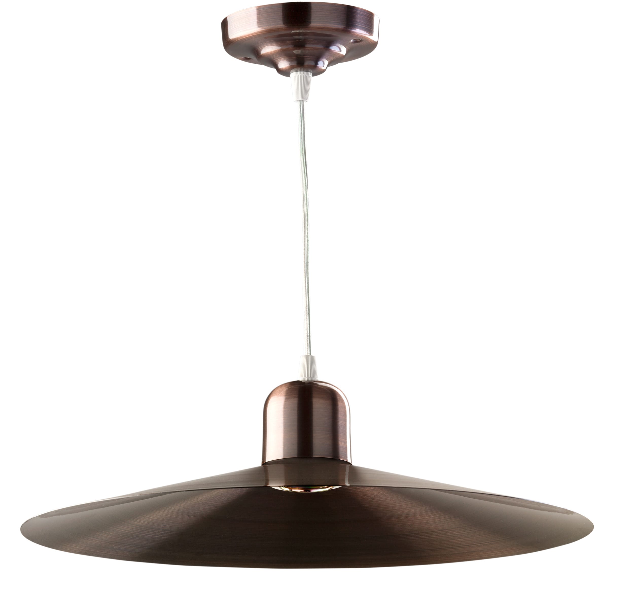 C'ERA UNA VOLTA - Lampada rustica con piatto liscio diametro 40.