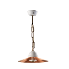 C'ERA UNA VOLTA - Lampada E27 liscio rame satinato diametro 22 cm.