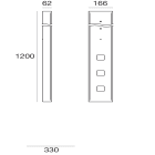 LINEA LIGHT - PEAK KIT FISSAGGIO SU PLINTO IN CEM