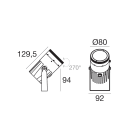 LINEA LIGHT - IRIS67 2 1L 20W D.80 S/AL.G.GOFFR