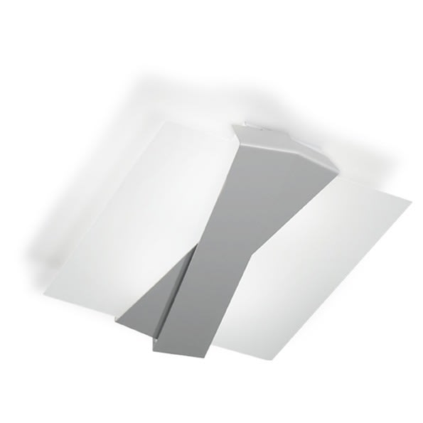 LINEA LIGHT - ZIG ZAG PLAF.E27 4X46W (M)ANOD.ARG.
