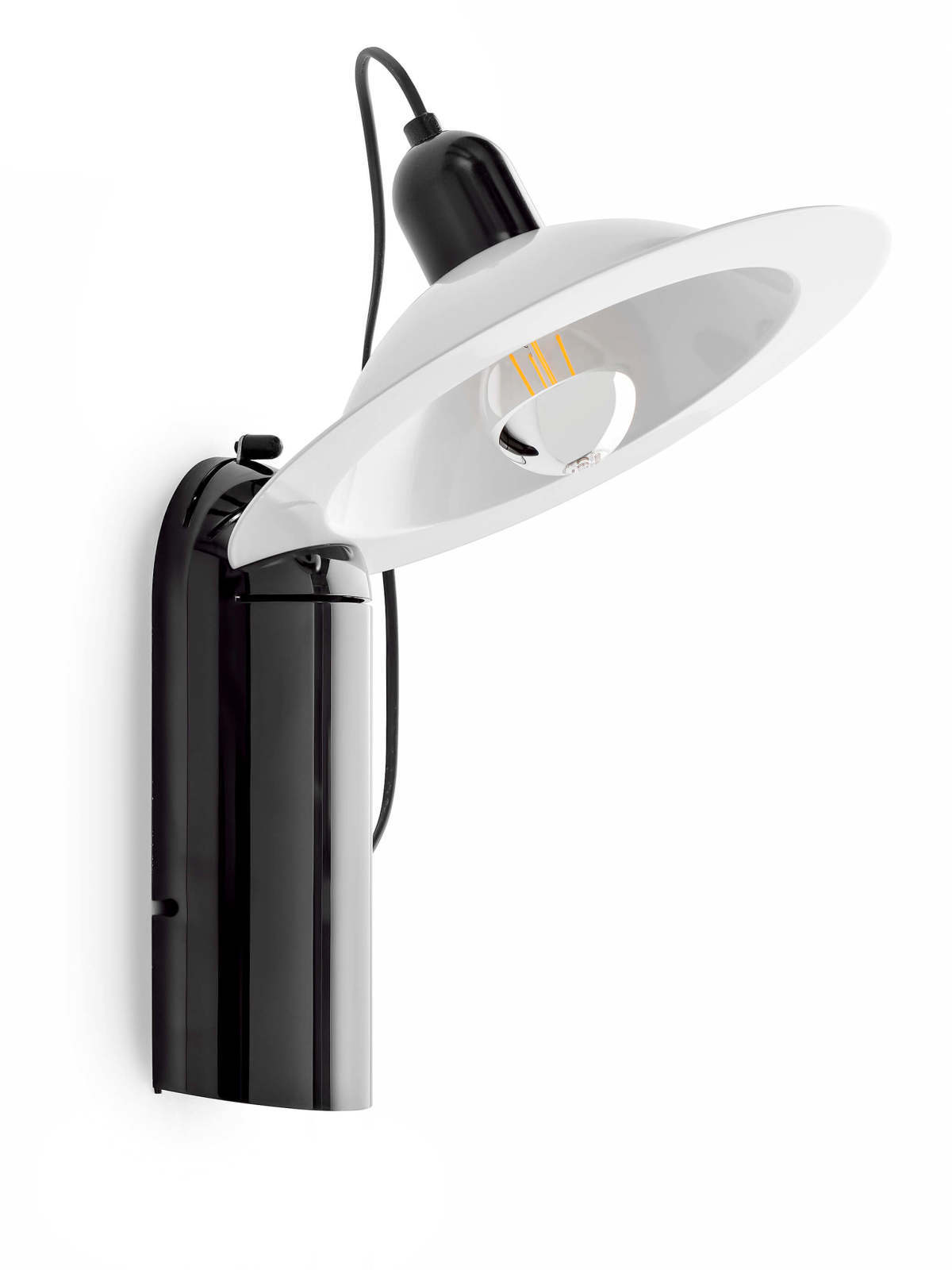 LINEA LIGHT - LAMPIATTA LUM E27 7W NERO/B.CO