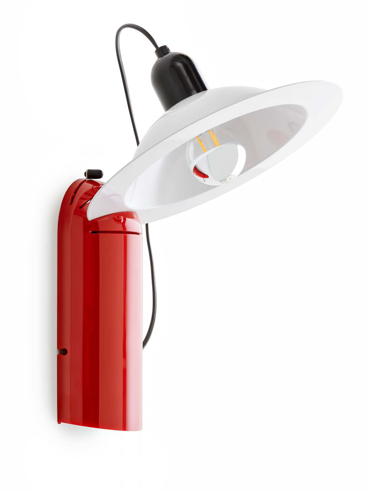 LINEA LIGHT - LAMPIATTA LUM.E27 7W ROSSO/B.CO