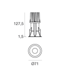 LINEA LIGHT - WARP-R 25 1L 10W CRI80 BG