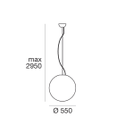 LINEA LIGHT - OH! D550 SOSP.E27 46W PL.NAT