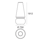 LINEA LIGHT - MARGE PIANT.E27 4X46W PLAST.NATUR.