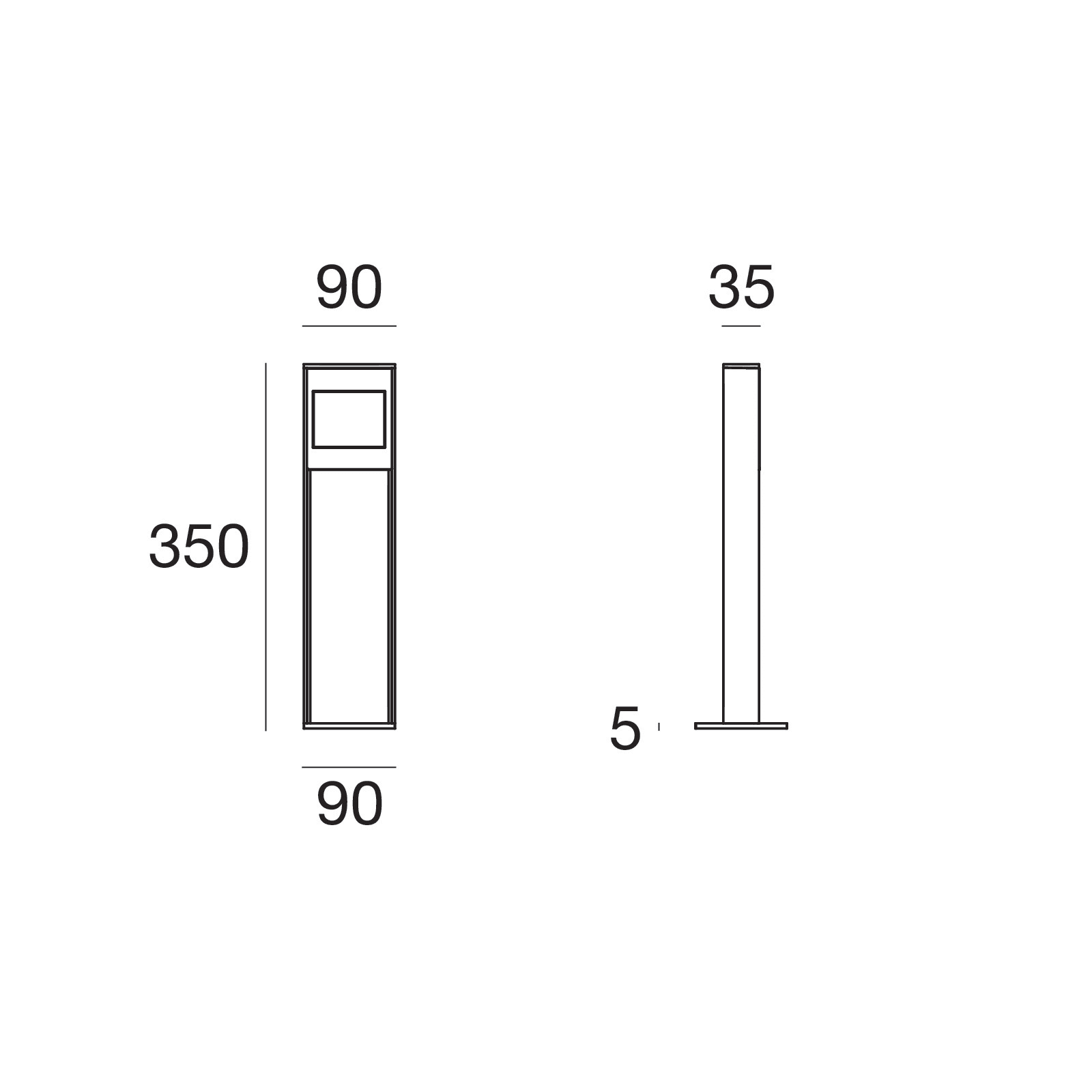 LINEA LIGHT - PEAK PALO LED6,5W BC H350 GR.7021
