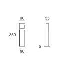 LINEA LIGHT - PEAK PALO LED6,5W BC H350 CORTEN