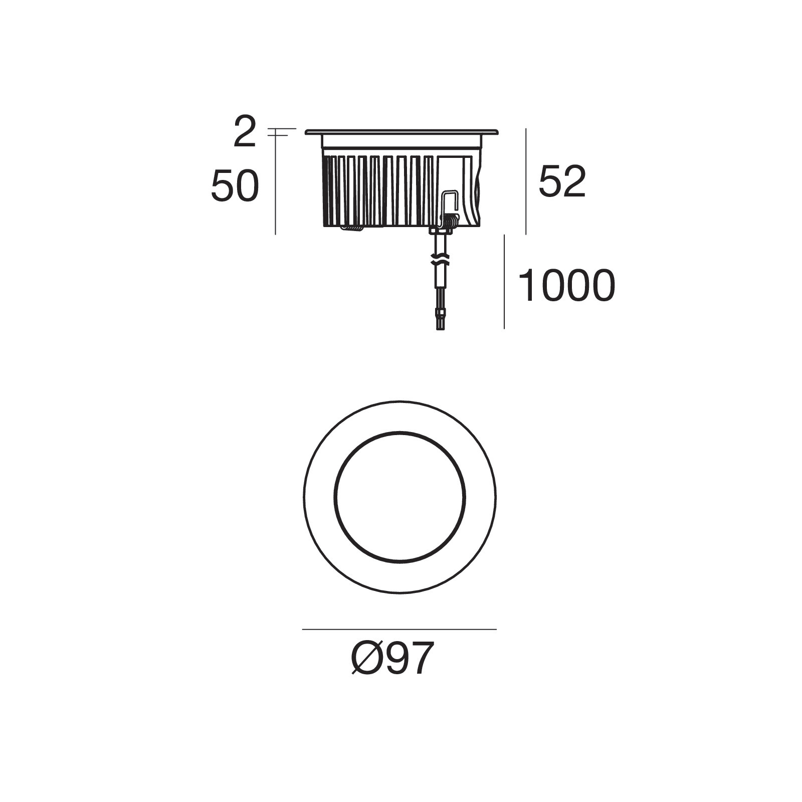 LINEA LIGHT - ORMA-IL 51 1LED 7WAC 220V INOX