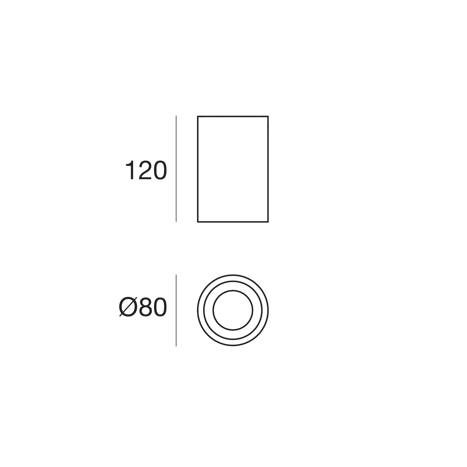 LINEA LIGHT - BATON-R 1 9WAC H.120 NG-NG 76084W50