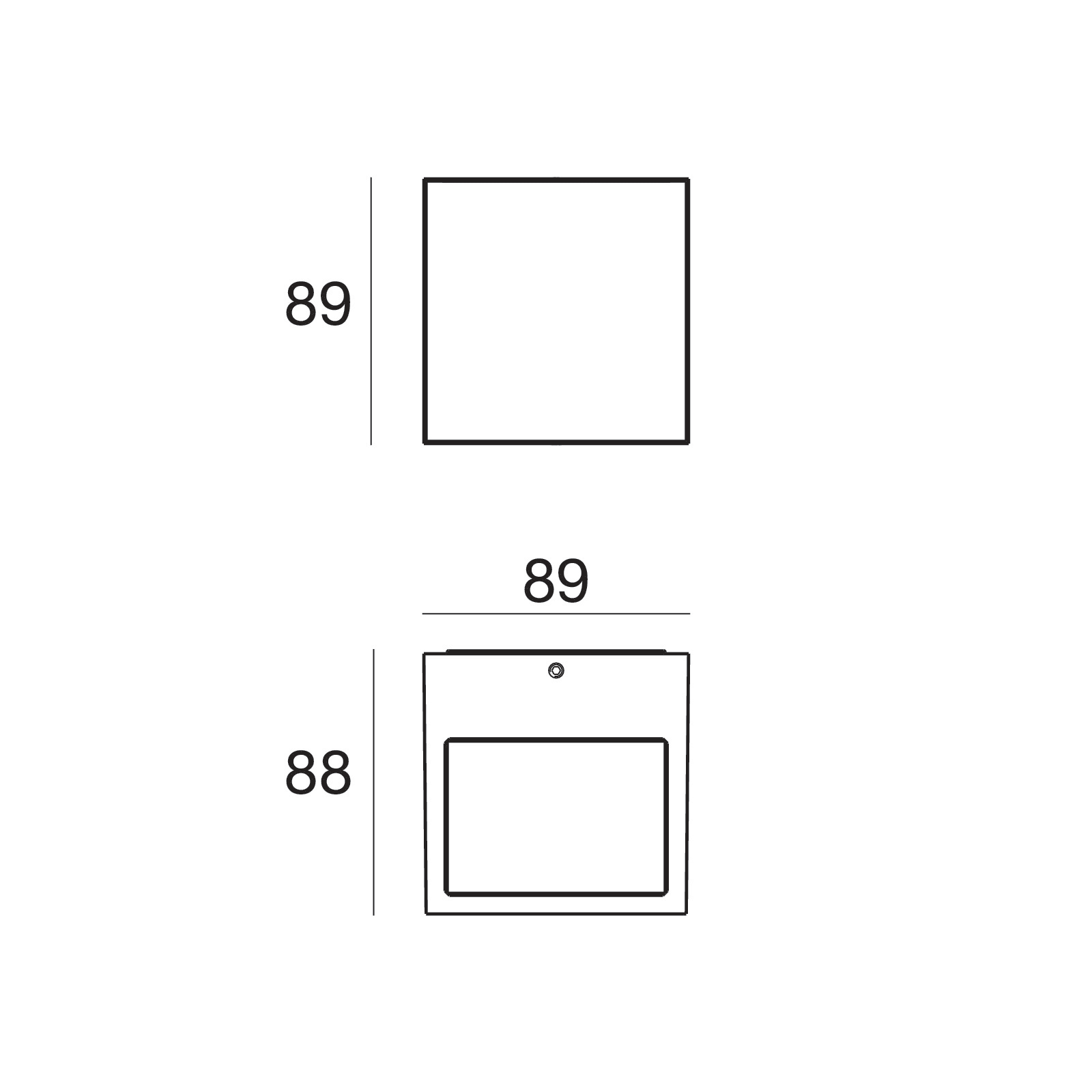 LINEA LIGHT - CUBIT 26 1L MONO 7WAC 220V BG
